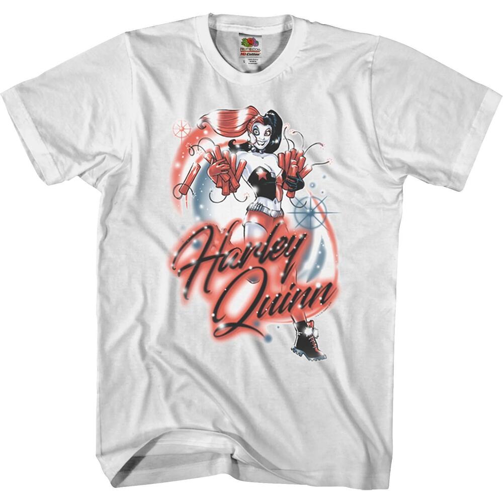 Airbrush Harley Quinn Dc Comics Tshirt